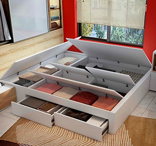 Storage beds |